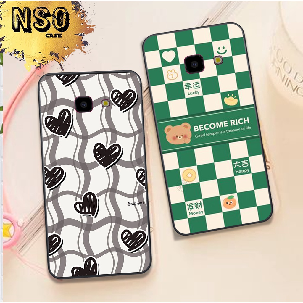 Ốp Samsung J4 PRIME / J7 PRIME / J4 PLUS in hình họa tiết Ca Rô Kẻ trái tim đẹp dễ thương Hot Trend 2023