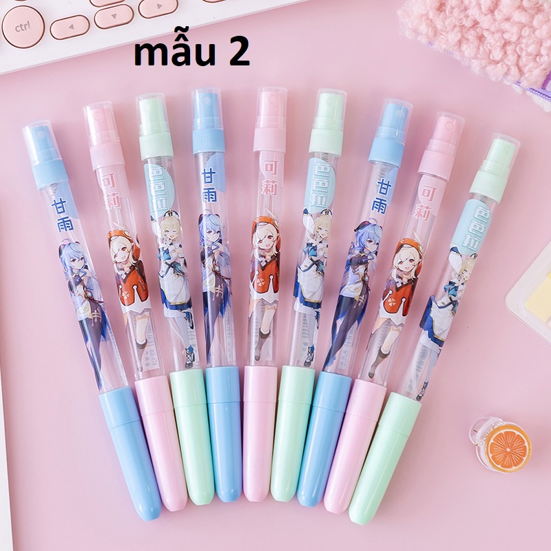 Bút viết in hình nhân vật Genshin impact