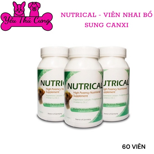 Viên uống bổ sung NUTRICAL  - yeuthucung - 0115