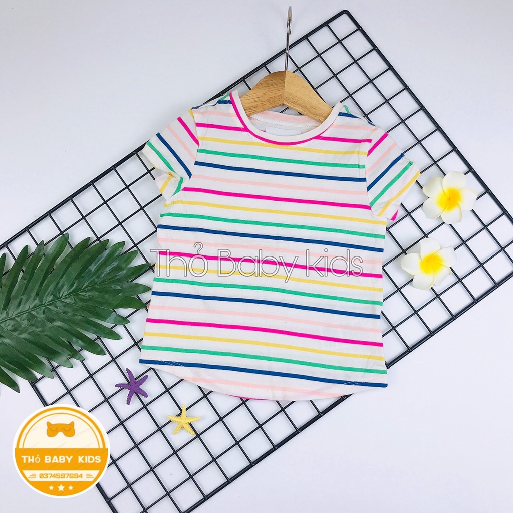 Áo cộc tay xuất dư bé gái old navy, áo thun ngắn tay thỏ baby kids