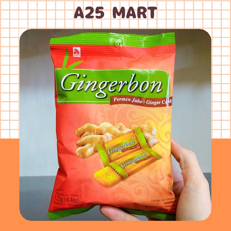 Kẹo Gừng Dẻo Gingerbon Gói 125g