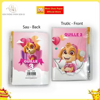Sổ A7 bìa trong suốt CK1 kèm bút Minh Châu (Mã 015)/ Bìa mẫu BTS giao ngẫu nhiên