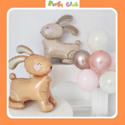 Bóng bay thỏ 4D trang trí tiệc sinh nhật cho bé