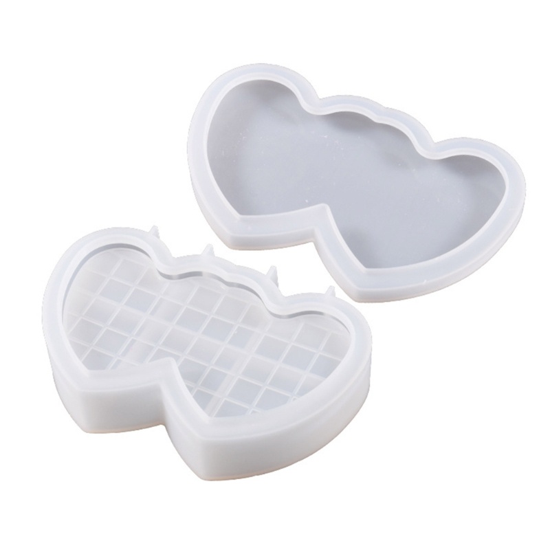 Khuôn Silicone Làm Hộp Trang Sức Hình Trái Tim DIY