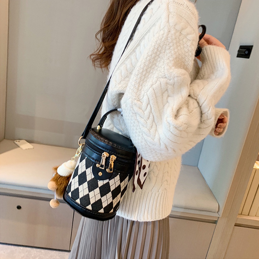 Túi handmade, Túi tự làm DA47 da PU đầy đủ phụ kiện có video hướng dẫn làm Kawaii_Handmade