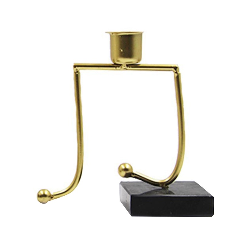 Giá Đỡ Nến Bằng Sắt Hình Nốt Nhạc Phong Cách Bắc Âu Trang Trí Nội Thất