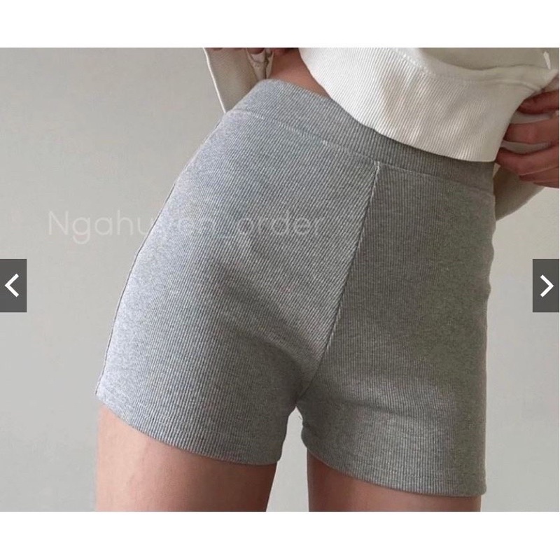 Quần đùi Biker Short nữ vải co giãn Quần Biker short dáng ngắn nữ mùa hè năng động dáng ôm vải thun gân