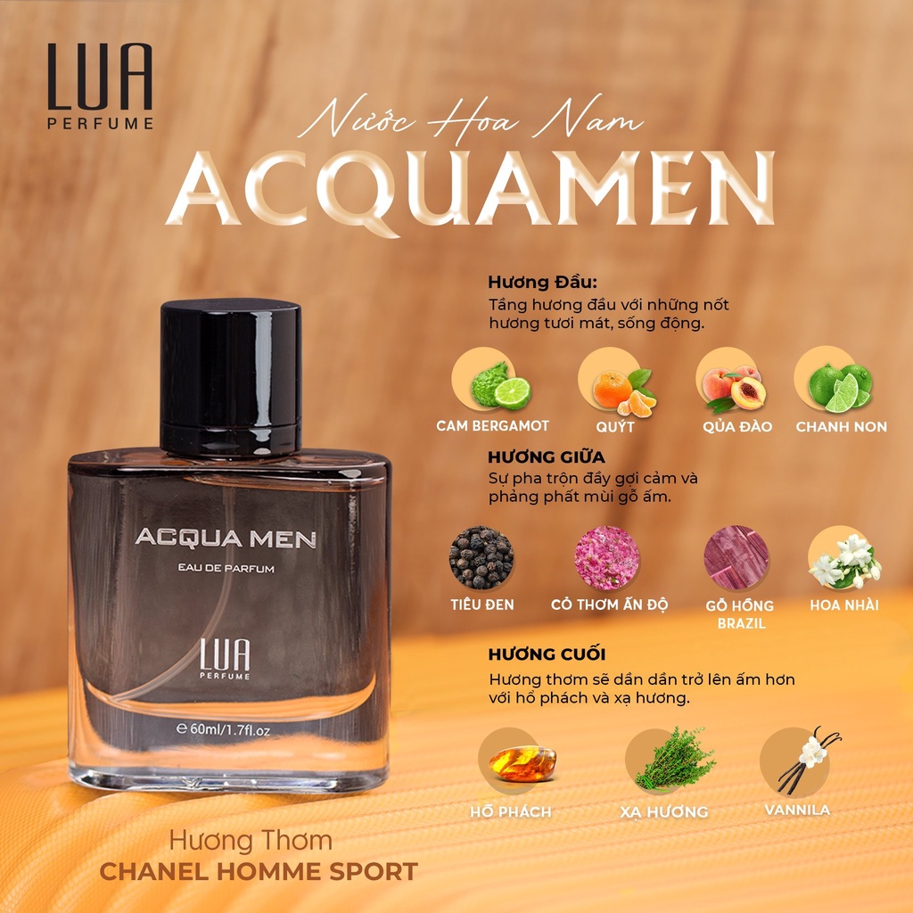 Nước Hoa NAM Acquamen 60ml NEW