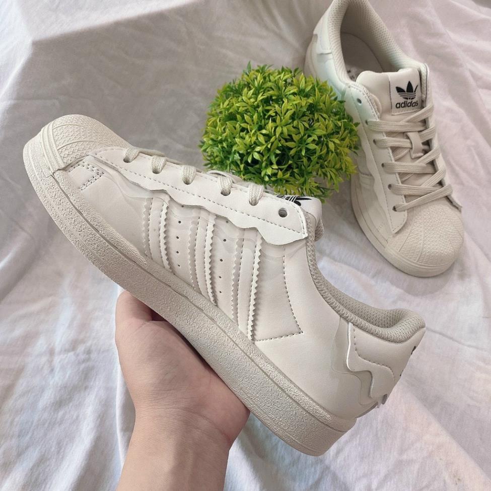 Giày Adidas Superstar Das Sò Màu Kem, giày thể thao sneaker Superstar Das Sò Màu Hồng Kem Màu Trắng Hot Trend 2022