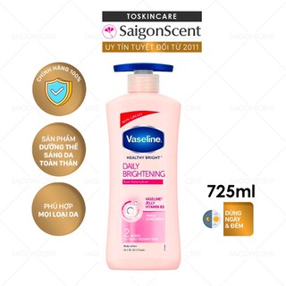 Dưỡng thể sáng da toàn thân Vaseline / Daily Brightening Even Tone Lotion ( 725mL )