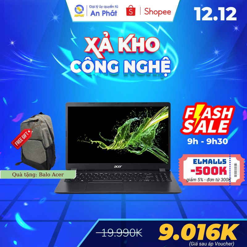 Laptop Acer Aspire 3 A315-56-58EG (Core™ i5-1035G1 + 15.6 inch FHD)