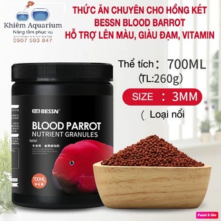 Thức ăn lên màu cho các loại cá hồng két, la hán, dĩa red parrot bessn 260g