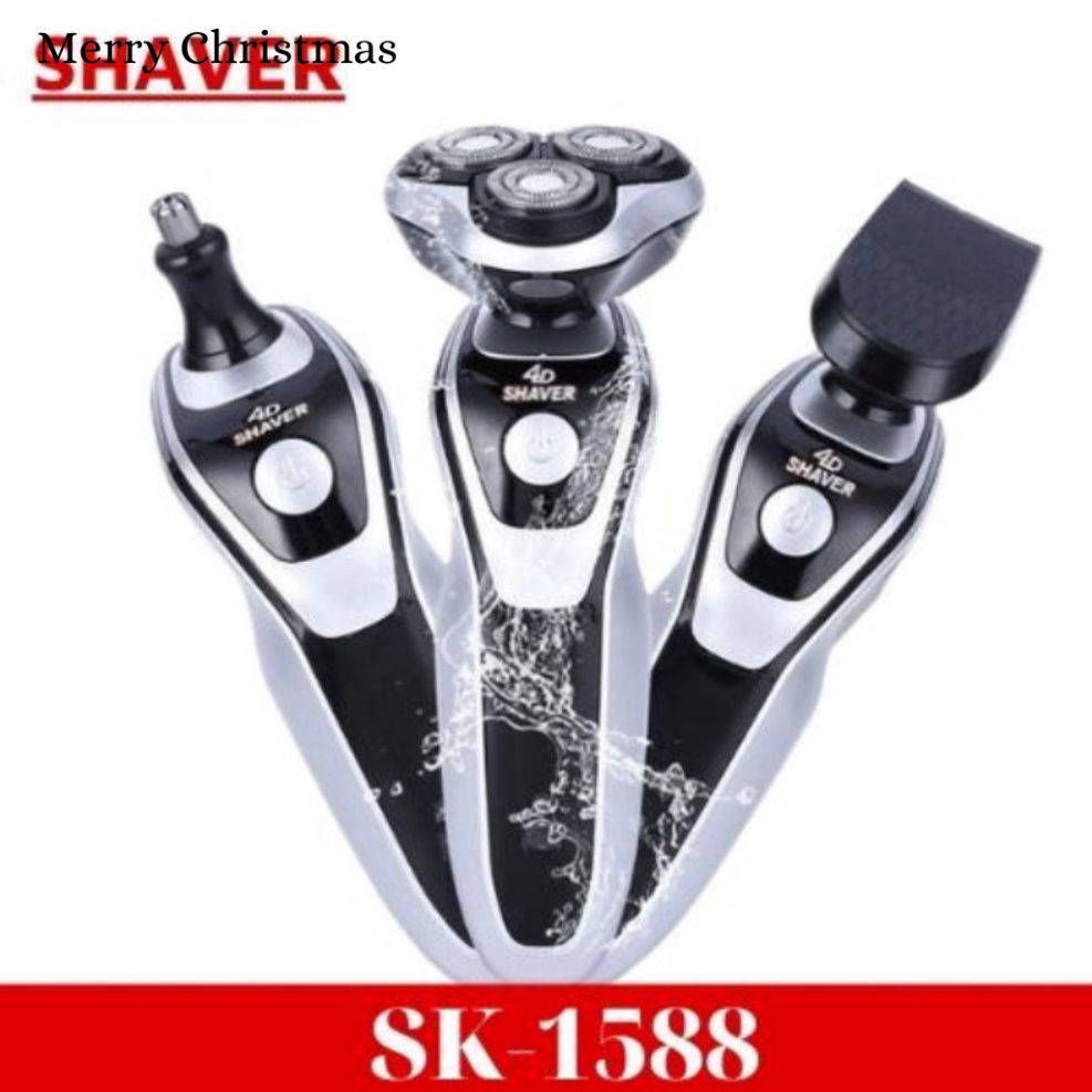 Máy cạo râu SK1588 3 in 1 thông minh, chống nước cao cấp