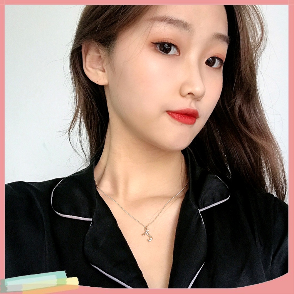 Dây Chuyền Hợp Kim Trang Trí Mặt Chữ Cái Xinh Xắn Cho Nữ