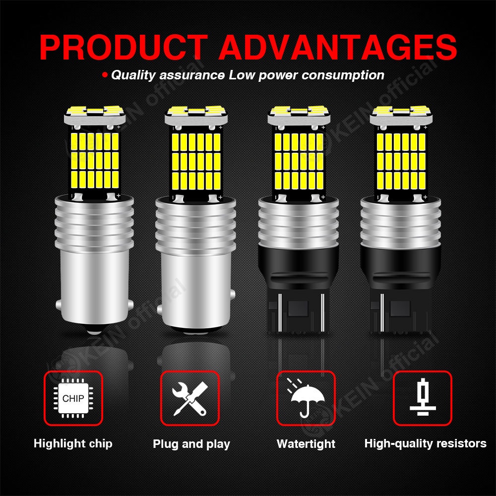 Đèn Led Phanh Xe Hơi / Xe Máy KEIN T15 T20 7440 7443 1156 BA15S P21W W16W W21W W21 / 5W 45SMD 4014