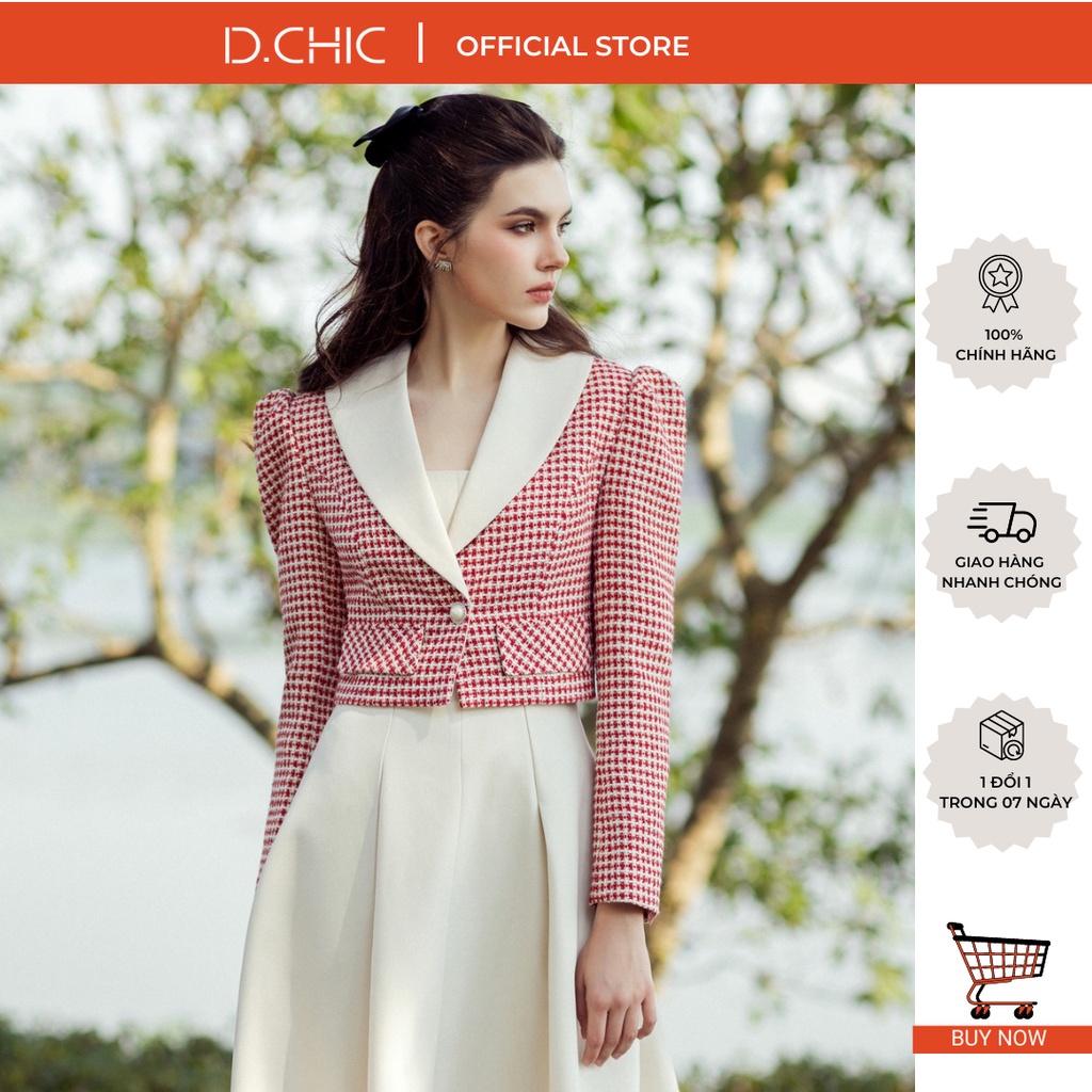 Áo croptop cổ sam cơ bản D.CHIC MS: 161574