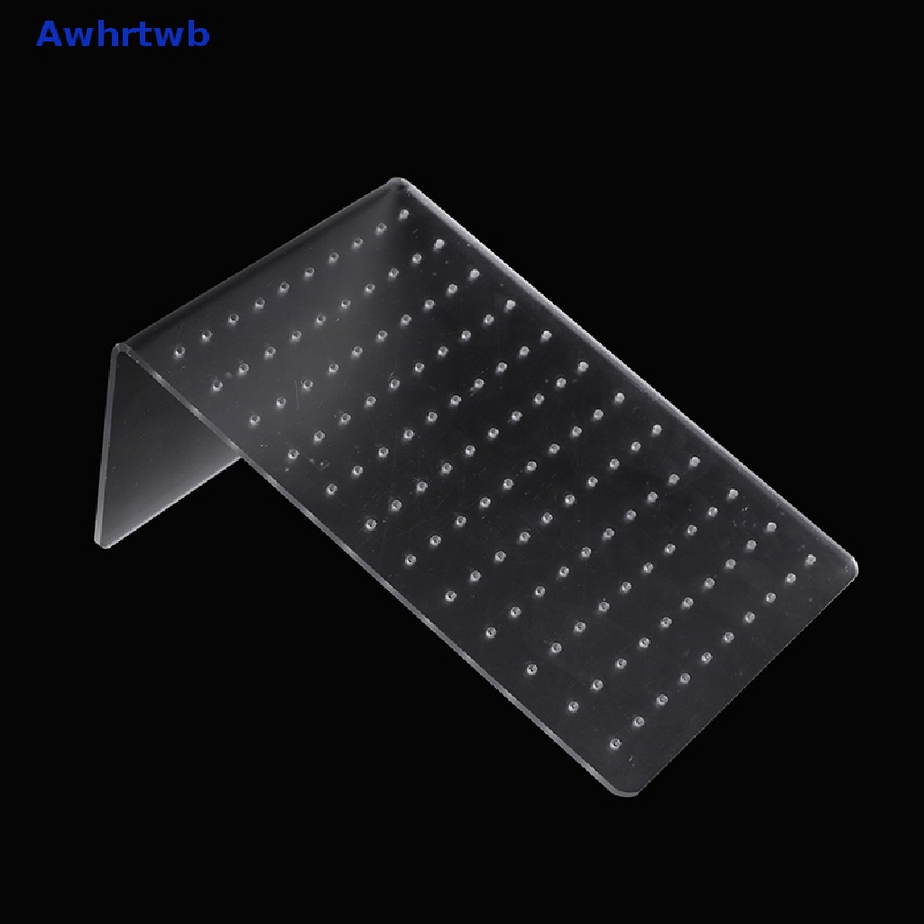 Giá Đỡ Trưng Bày Khuyên Tai 120 Lỗ Chất Liệu Acrylic Màu Trắng Mới