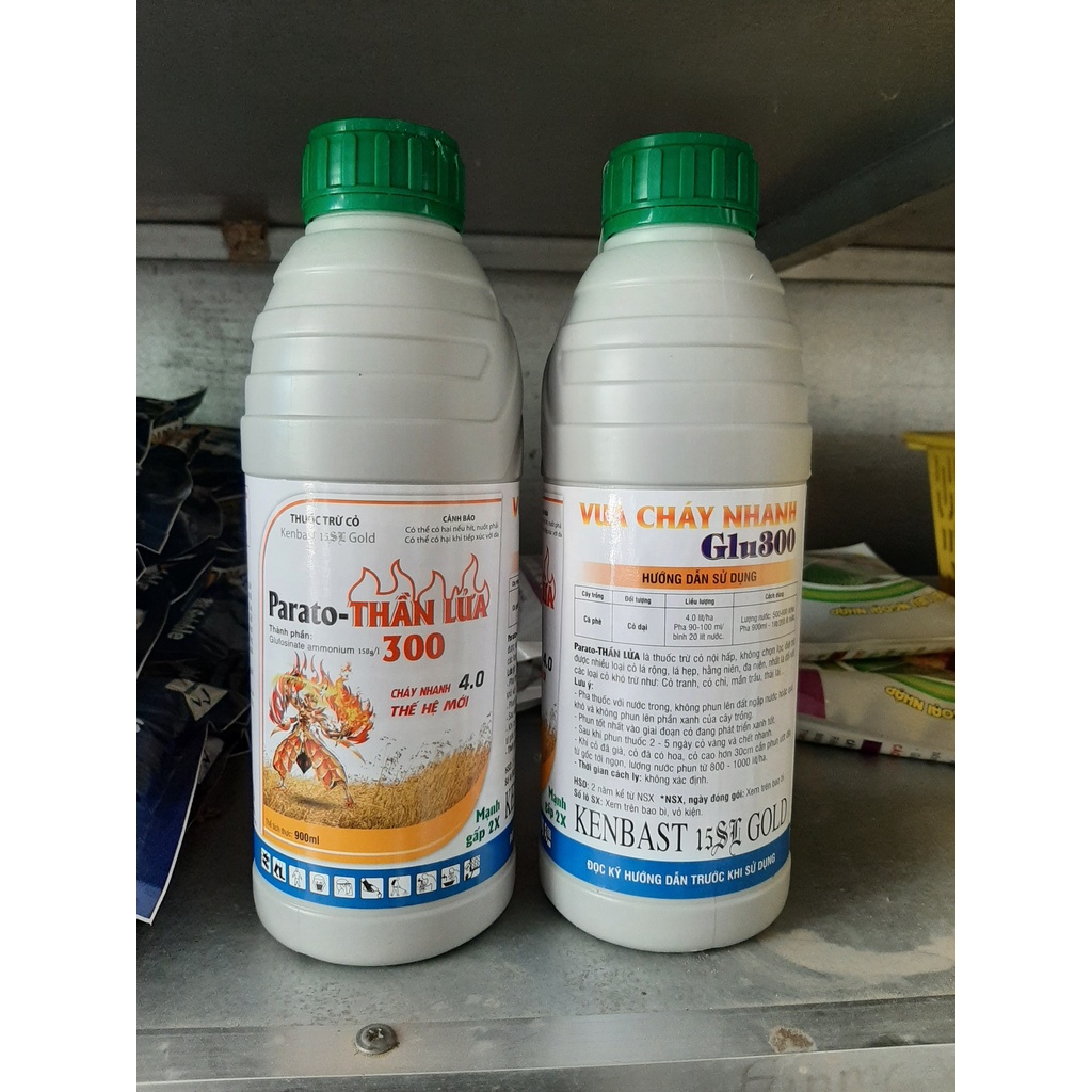 Thuốc trừ cỏ lưu dẫn (khai hoang) Parato THẦN LỬA 300 chai 900ml -Công ty BMC_VTNN THIEN T