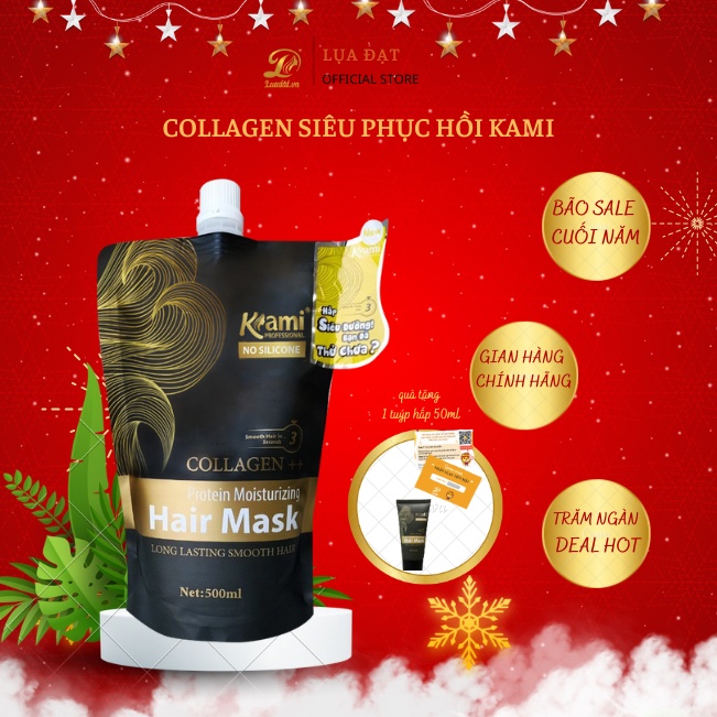 Dầu hấp Collagen KAMILD siêu dưỡng ngăn ngừa rụng tóc, phục hồi hư tổn 500ml ( Không chứa silicone)