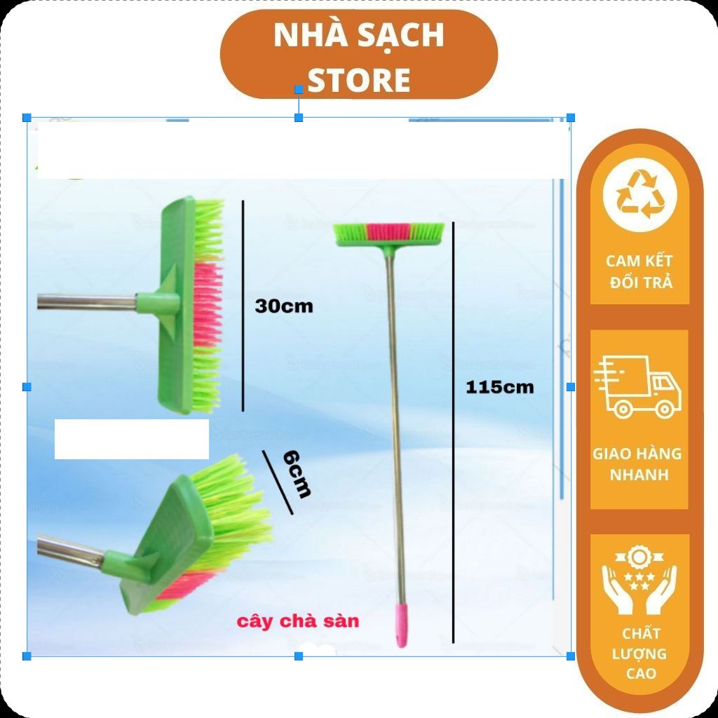 Cây Chà Sàn Cán Inox Cước Siêu Cứng