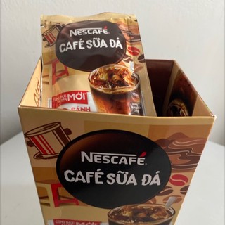 (Mẫu mới) Cà phê sữa đá hòa tan Nescafé 3in1 (Hộp 10 gói x 24 g)