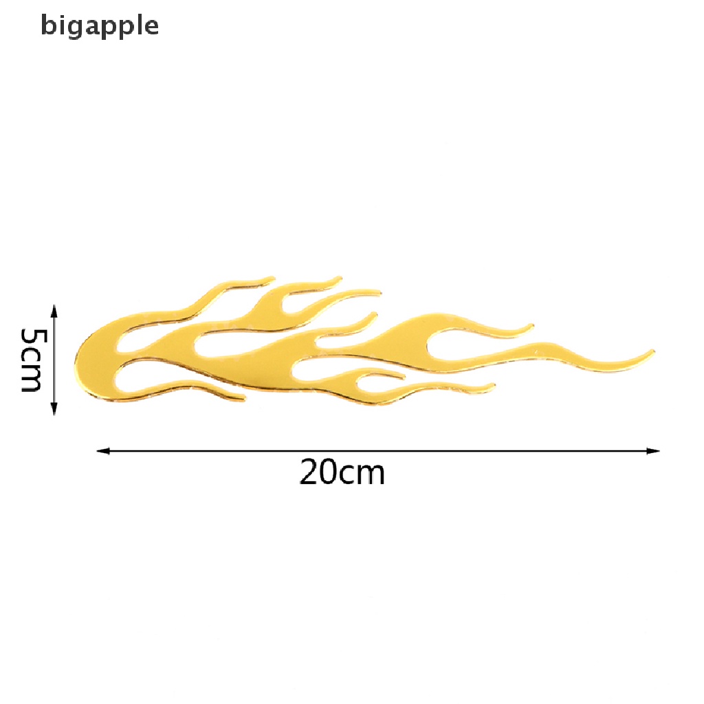 Miếng Dán Đề Can Vinyl Hiệu Ứng Lửa 3d Phản Quang Kích Thước 20 * 4CM Trang Trí Xe Hơi Xe Máy