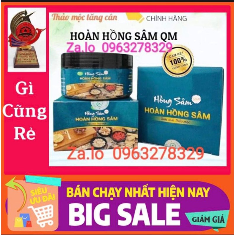{Giá Sỉ} Tăng cân Hồng Sâm QM chính hãng, hộp 90 viên nhỏ