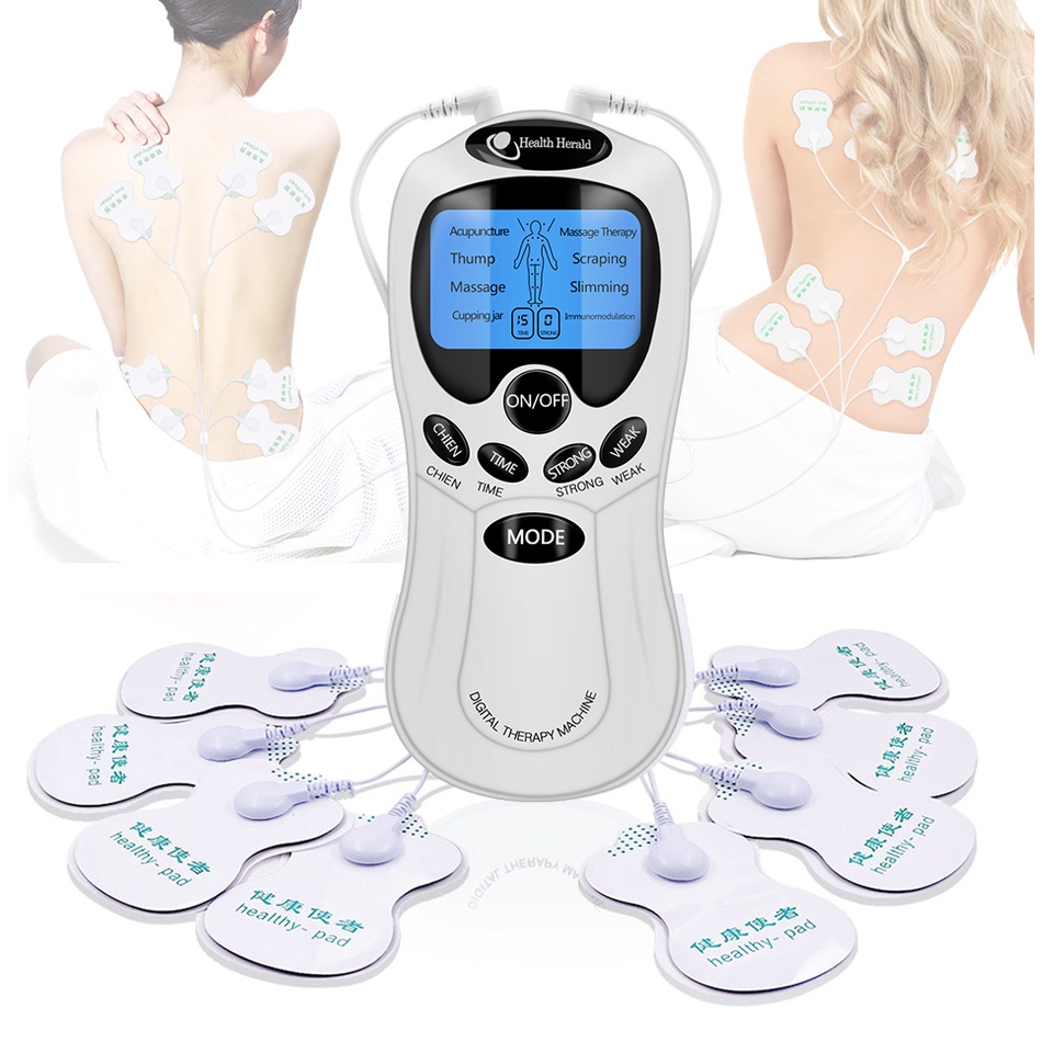 Máy mát-xa toàn thân Salorie với 8 miếng dán chăm sóc sức khỏe