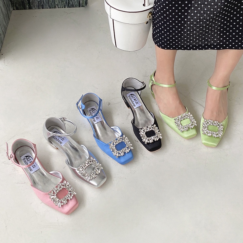 Sandal Hở Ngón Đính Đá Thời Trang Mùa Hè Hàn Quốc 2023 Cho Nữ