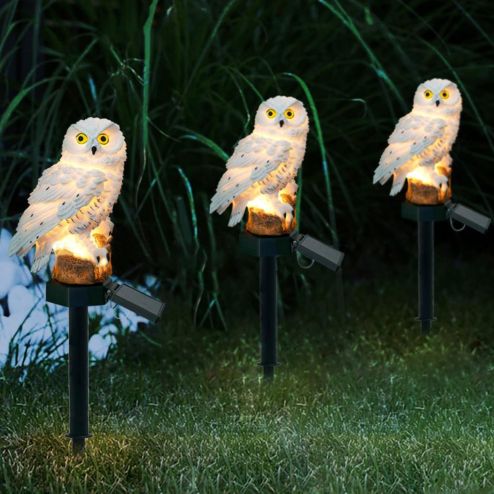 đèn led trang trí năng lượng mặt trời Đèn Trang Trí Sân Vườn Hình Chim Cú Sử Dụng Năng Lượng Mặt Trời