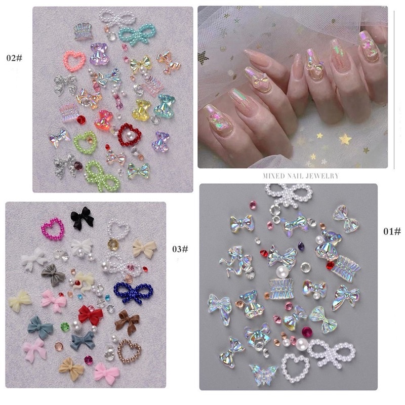 Hộp 50g Charm Mix Trang Trí Móng