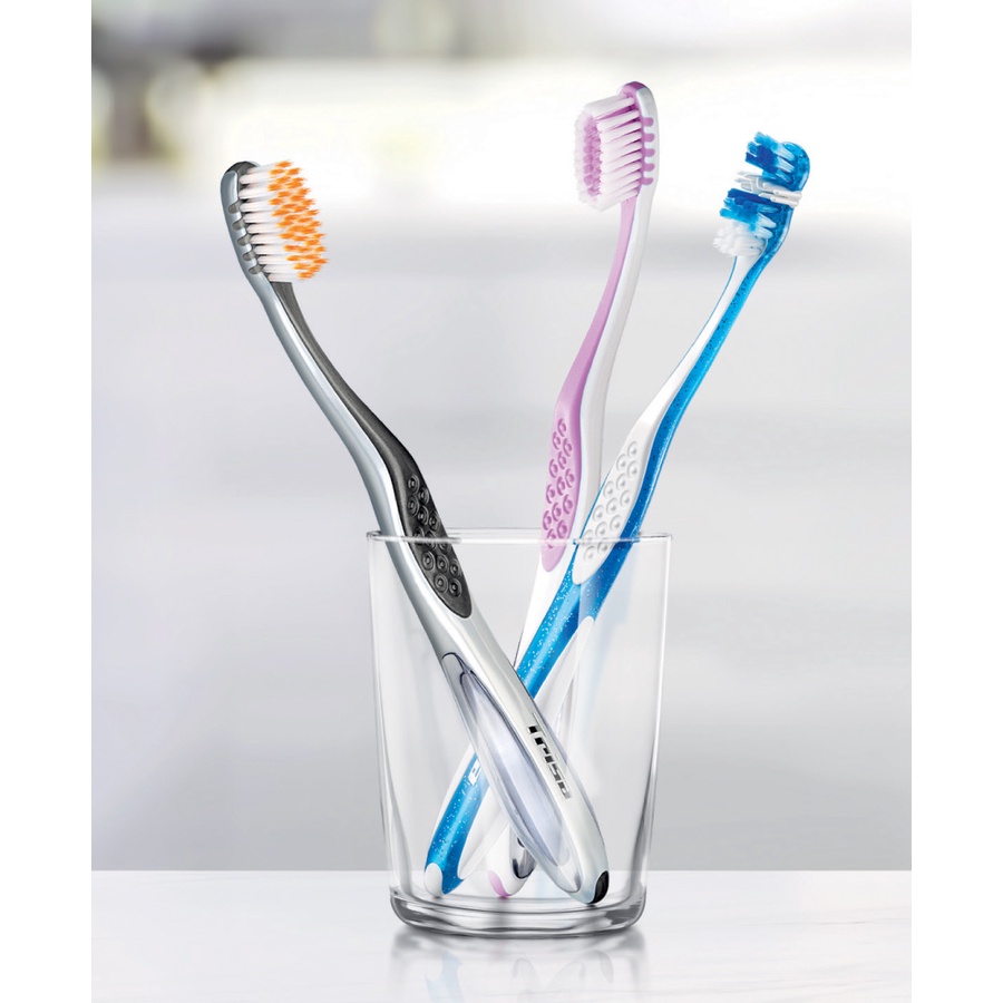 Combo 2 Bàn Chải Đánh Răng Lông Tơ Siêu Mềm Trisa Pro Interdental