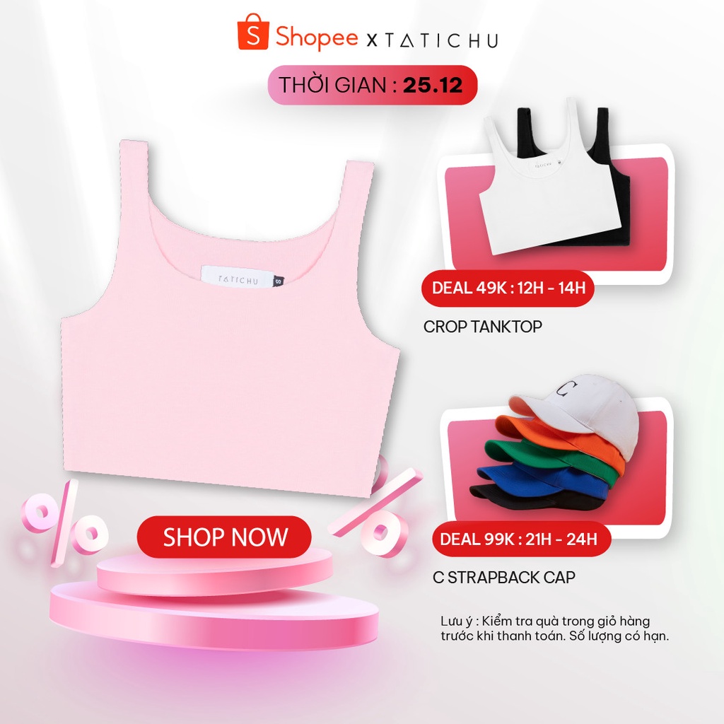 TATICHU - Pastel Cropped Tanktop - Áo TANK TOP màu Pastel croptop