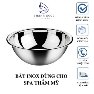 Bát inox đường kính 22cm dùng trong spa thẫm mỹ viện y tế