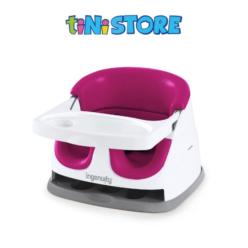 tiNiStore-Ghế ăn dặm 2 trong 1 màu hồng Ingenuity 11579