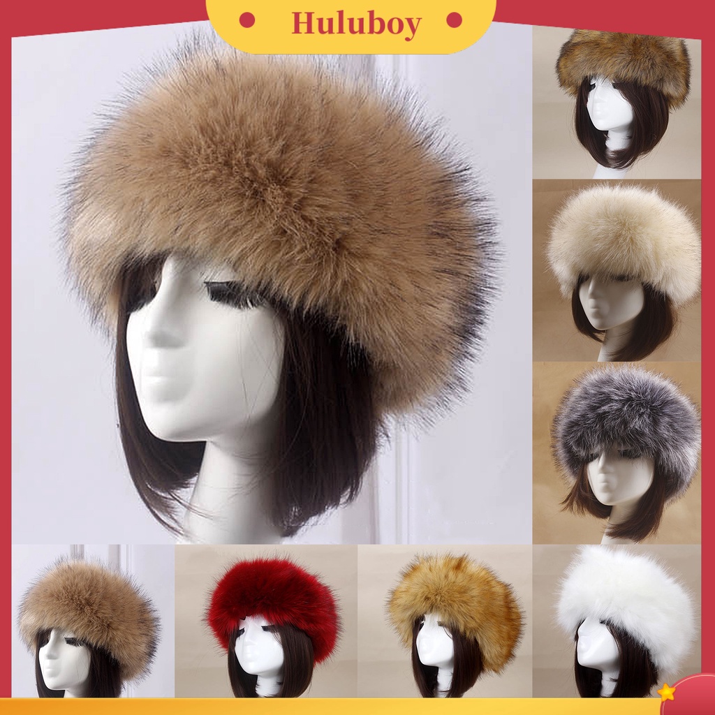 Mũ trùm đầu phối lông thú thời trang thu đông ấm áp cho nữ