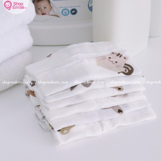 Set 6 Khăn Mặt Aden Sợi Tre 100%