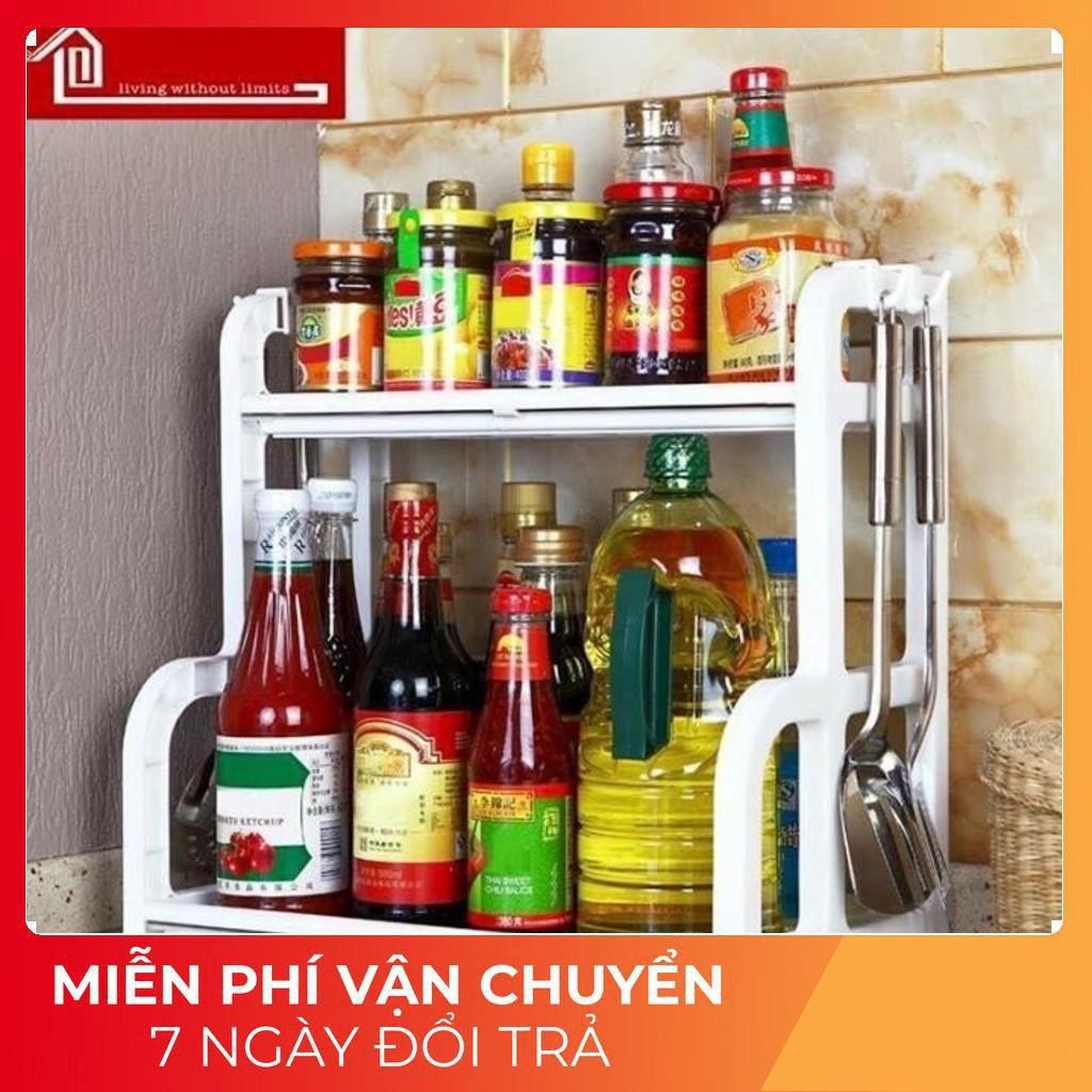 Kệ gia vị chữ H nhựa Việt Nhật đựng gia vị đồ dùng nhà bếp