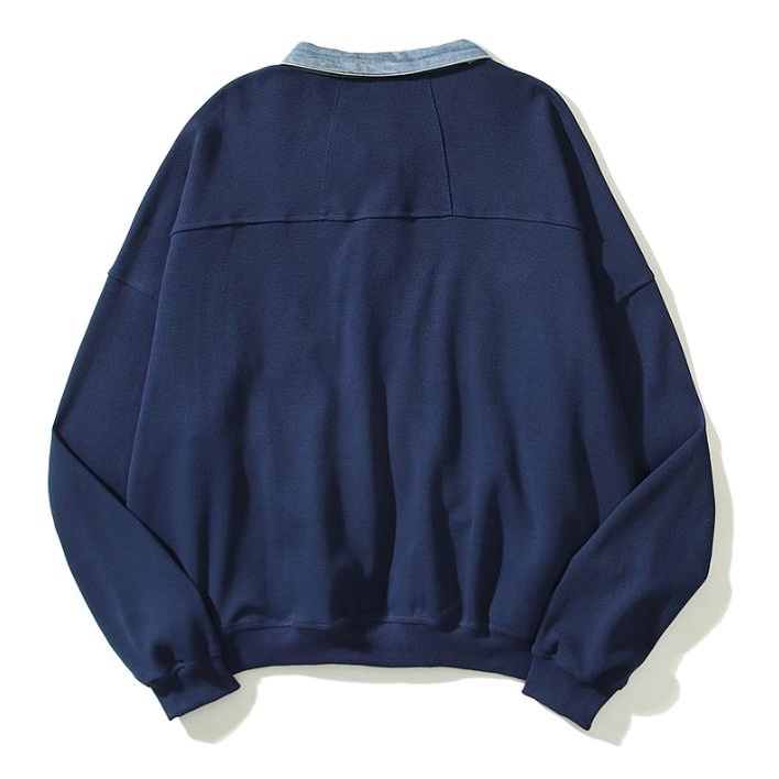 Rh Áo Khoác Denim Họa Tiết Thêu Chữ Phong Cách Đường Phố Âu Mỹ Cá Tính