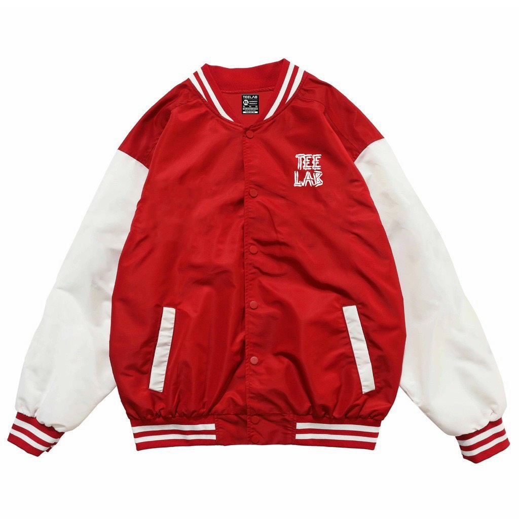 Áo khoác dù bomber unisex hai màu đỏ đen dễ phối đồ, chất liệu nhẹ thoải mái. Áo khoác nam nữ mặc đôi, couple - K061