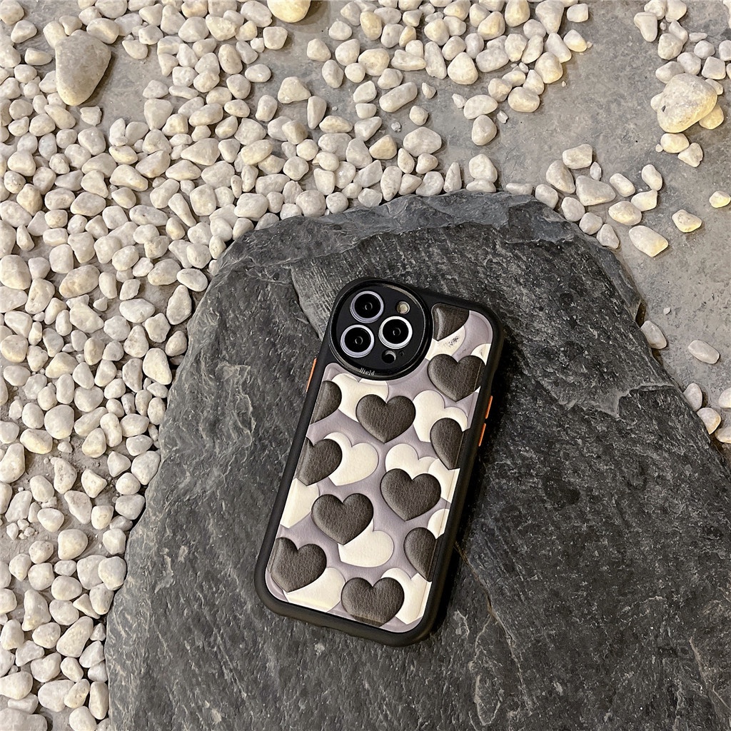 Ốp Điện Thoại Da Viền TPU Dẻo In Họa Tiết Hoạt Hình Dễ Thương Cho iphone 14 Pro Max 13 Pro Max 12 Pro Max