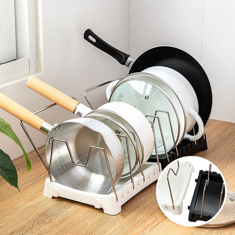 Giá Đỡ Nắp Nồi Không Cần Đục Lỗ Tiện Dụng Cho Nhà Bếp
