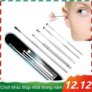 Bộ 5 Dụng Cụ Lấy Ráy Tai Bằng Thép Không Gỉ Tiện Dụng Chất Lượng Cao