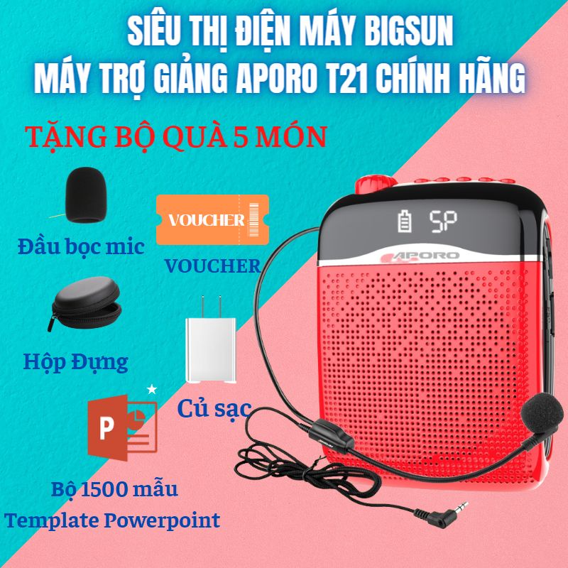 Máy trợ giảng Aporo ,T20,T21,T30  - Loa trợ giảng Aporo dành cho giáo viên, hướng dẫn viên du lịch