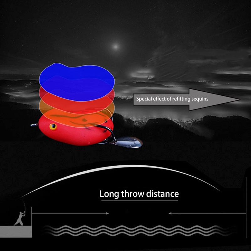 2 Mồi giả câu cá lóc, Nhái hơi lure Super Frog giá rẻ siêu nhậy 4.5cm / 7g