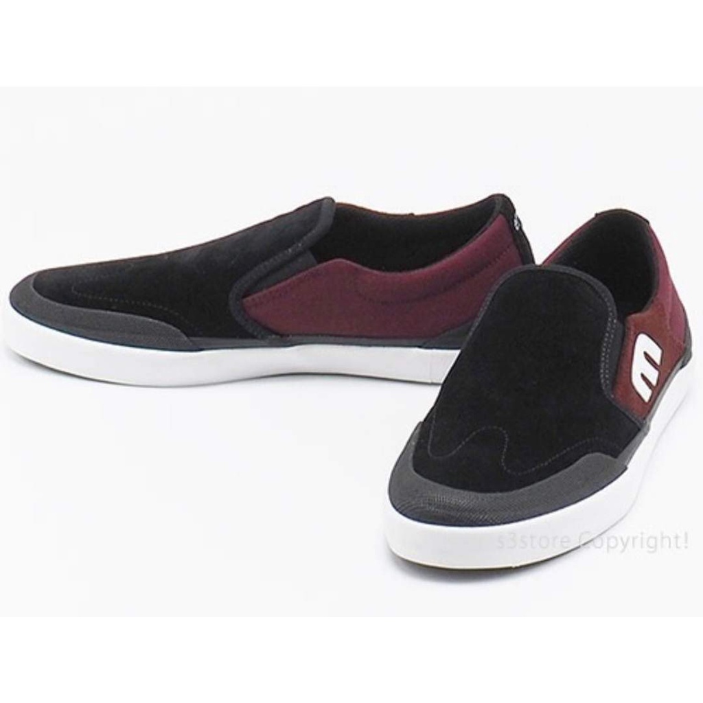 Giày lười Etnies nam đen đỏ