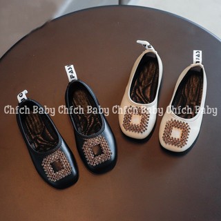 🍀🍀🍀 Giày BB da đính hạt siêu sang