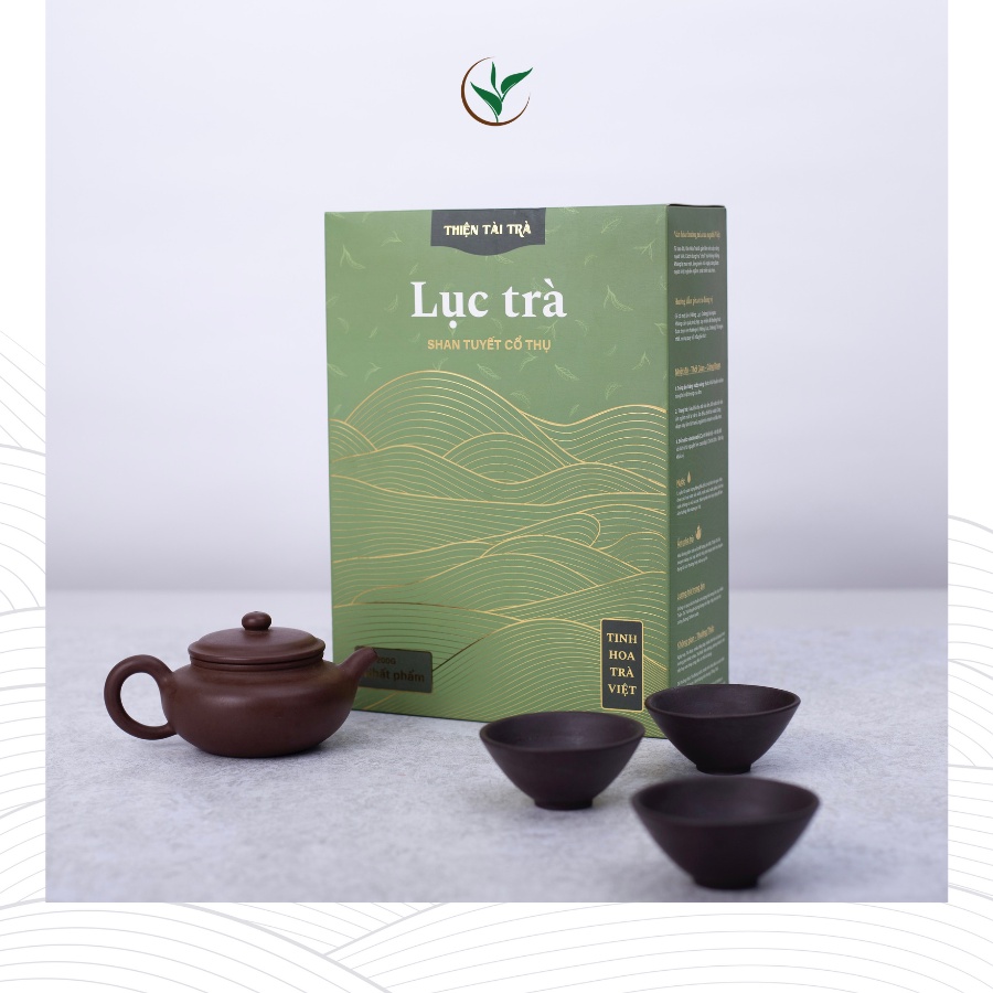 Lục Trà Shan Tuyết Thiện Tài Trà Cổ Thụ Hà Giang (1 tôm 1 lá) Hộp 200gram