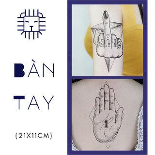 Hình xăm dán chống nước bàn tay leo tattoo