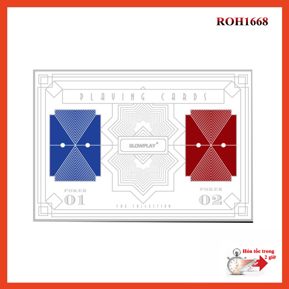 BN 44 , Bộ bài tây nhựa Poker Slowplay cao cấp bền đẹp chống nước 100% nhựa